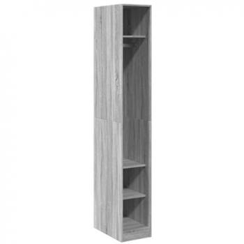 Armario de madera de ingeniería gris Sonoma 30x50x200 cm