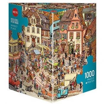 Heye Market Place Triangular Jigsaw Puzzle 1000 Pieces