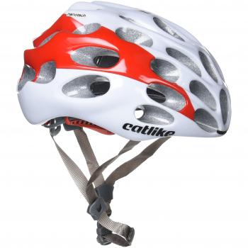 Catlike - Mixino Without Visor, color rojo,blanco, talla 55-57 cm