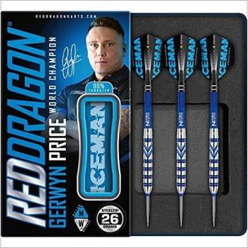 Dardos Red Dragon Gerwyn Price V3 90% Tungsteno 26g Punta Acero