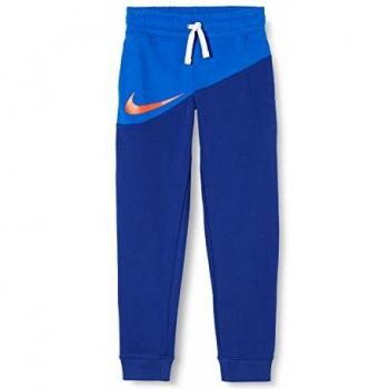 Nike B NSW Swoosh Pant FT Pantalón, Niños, Deep Royal Blue/Game Royal/Team Orange, M
