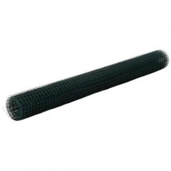 PVC Coated Steel Chicken Wire Fence 25x1.5 m Green
