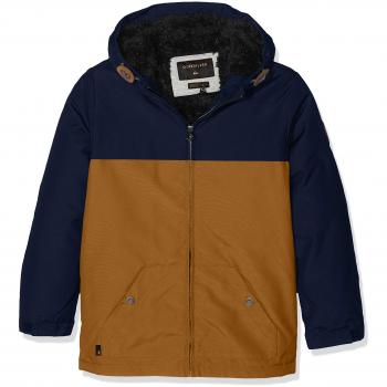 Quiksilver Wanna Dwr Youth Chaqueta Resistente Al Agua con Capucha, Niños, Azul