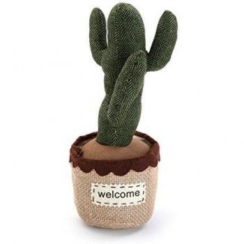 Versa 20270208 Sujetapuertas Cactus Tela Multicolor 13 x 13 x 33 cm