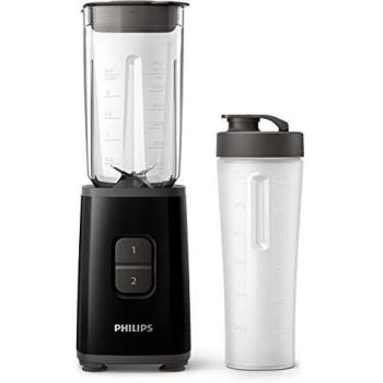 Mini Licuadora y Batidora Philips Daily Collection - 350 W, Jarra de 1 L, Vaso para Llevar, Apta para Lavavajillas, App de Recetas, 2 Velocidades, Tritura H