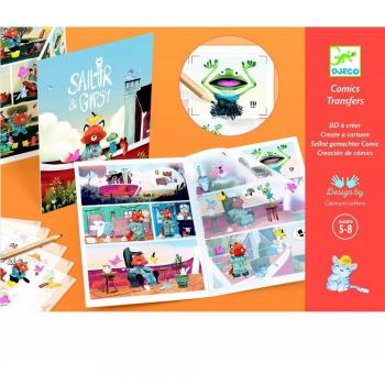Calcomanías Djeco Sailor y Gipsy - 100 diseños para crear, 5-8 años
