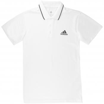 Adidas Club Tex de Manga Corta Polo de Camiseta, otoño/Invierno, Hombre, Color Blanco, tamaño Medium