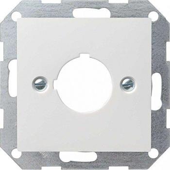 Gira System 55 Central Cover Plate 027227 - Pure White Matte, 22.5 mm
