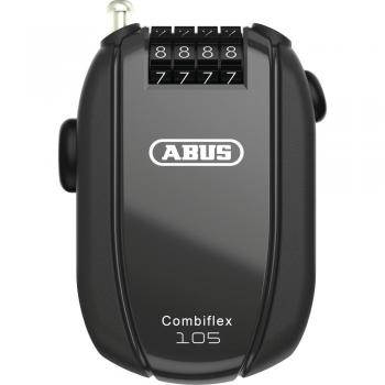 Candado de cable Abus Combiflex Rest 105, longitud 1,05 m, diseño flexible, alta resistencia a cortes y ataques, ideal para asegurar bicicletas y objetos en exteriores