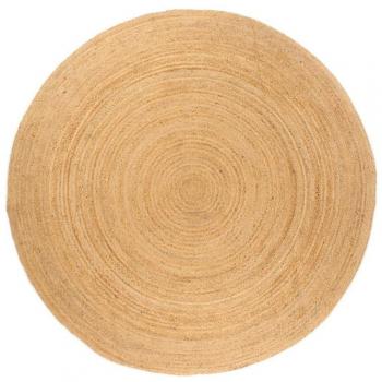 Alfombra redonda de yute trenzado 210 cm vidaXL