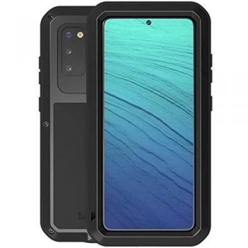 Funda Extrema Love Mei para Samsung Galaxy S20 - Protección Completa, Aluminio Premium y Resistente al Agua - Negro