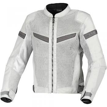 Chaqueta textil de moto Macna Velotura Gris Claro XL