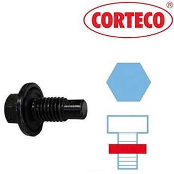 Tapón de drenaje de aceite CORTECO 220129S, roscado, para colector de aceite