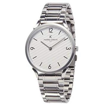 Pierre Cardin Pigalle Stripes Mens Silver Watch Cpi.2020 Stainless Steel - One Size