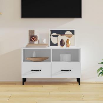 Soporte para TV blanco 80x36x50 cm madera multicapa Vidaxl