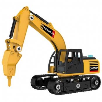 Giros Build DIY Excavadora para montar con luces y sonidos, 100 piezas - Giros G157082