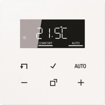 Termostato Digital de Pared LS 1790 D WW, Control de Temperatura Ambiente 5-30°C, Color Blanco Alpino