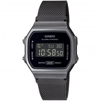Casio Vintage Digital Stainless Steel Mesh Bracelet Quartz Unisex Watch A168WEMB-1B