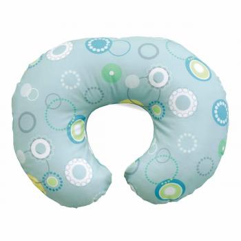 Boppy- Cojín de lactancia algodón, ergonómico, indeformable y optima adaptabilidad, de 0 a 12 meses, color azul Ringtone