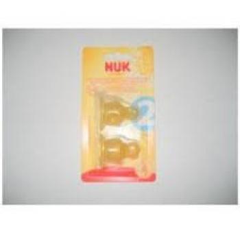 NUK TETINA T2 LATEX LECHE BLISTER 2 UDS