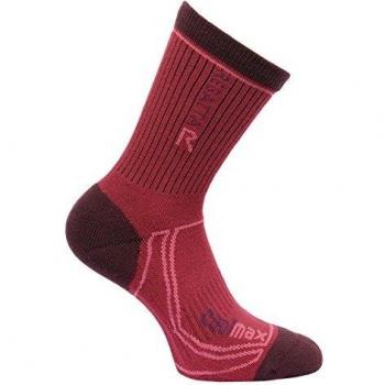 Regatta Ladies 2 Season Coolmax Trek Wicking Walking Socks Red