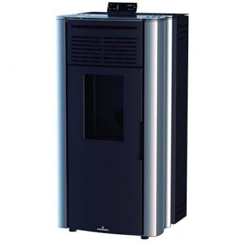 Estufa de Pellet BRONPI Coral-PL Color Plata 13 kW y 15 kW