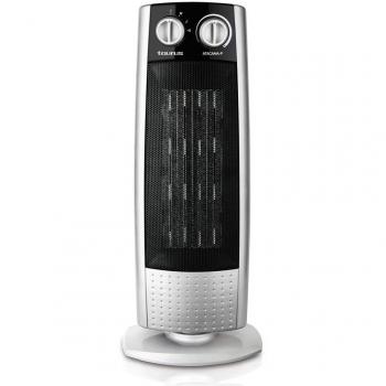 Taurus Atacama P Calefactor cerámico, Termoventilador de torre oscilante, 2 posiciones de calor 1000W/2000W, función ventilador, sistema PTC cerámico, termostato, asa de transporte