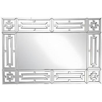 Espejo de Pared de Acero Inoxidable LOAYE - Ancho 120 x Altura 80 cm