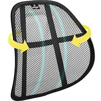 SMAMS Respaldo Lumbar para Silla de Oficina o Coche con Malla Super Tensa, Corrige la Postura y Alivia el Dolor Lumbar
