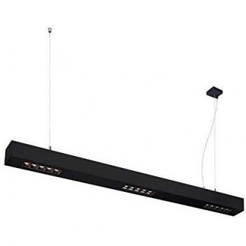 Luminaria Colgante LED SLV Q-LINE PD 1m Negra 3000K 45W 2100lm