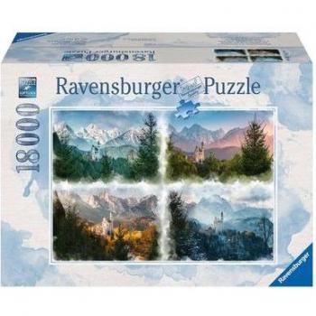 Puzzle 18.000 4 Estaciones Del Castillo De Cuento De Hadas Ravensburger 16137
