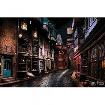 Wizarding World Póster de Harry Potter-Diagon Alley, multicolor, 61 x 91,5 cm