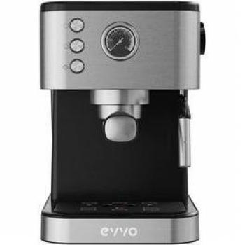EVVO Cafetera Espresso Intensa 10S 1350W 20 Bares con Manómetro Inox
