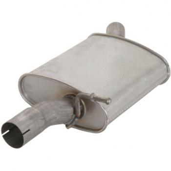 Silenciador central/intermedio BOSAL 220-025, compatible con múltiples vehículos, fabricado en acero de alta calidad, diseño optimizado para reducción de ruido y emisiones, fácil instalación