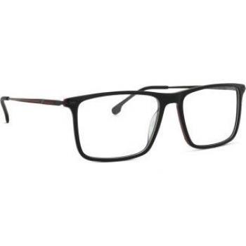 Carrera 8905 Full-Rim Square Acetate Glasses for Men, Black, 54mm/16mm/140mm