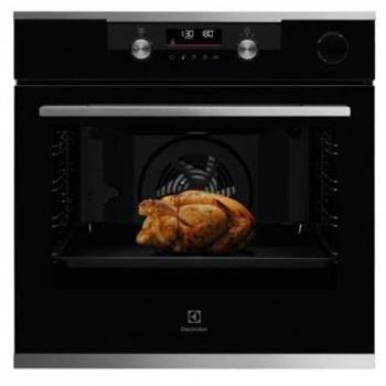 Horno eléctrico de incasso Electrolux KOCDH76X, 72L, Clase A+, multifuncional, ventilado, con grill y función vapor, color acero inoxidable