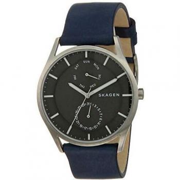 Skagen Men's Multi dial Quartz Watch with Leather Strap SKW6448