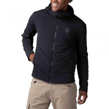 Rossignol Chaqueta Opside para Hombre - Negro, Tejido Elástico y Acolchado Transpirable, Abrigo de Invierno con Cremallera