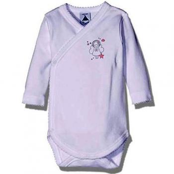BABIDU Body Cruzado Estampado, Blanco, 3 Meses Bebe-Unisex