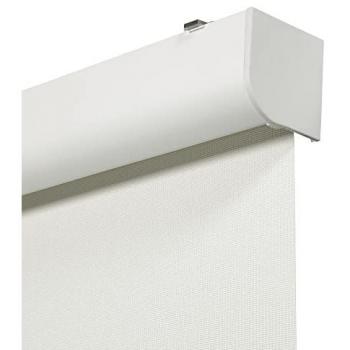 Estor Enrollable a Muelle Screen 120x190 cm Blanco con Cajón de Aluminio - Fabricado en España - Garantía 5 Años