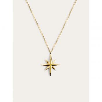 Collar Singularu Guidance - Colgante en Plata de Ley 925 con Motivo Estrella y Baño en Oro de 18 Kt.