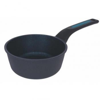 Cazo Antiadherente Arcos Thera, 16 cm, Aluminio Fundido, Recubrimiento Eclipse®, Mango Plástico y Silicona Azul, Apto para Todo Tipo de Cocinas y Lavavajillas