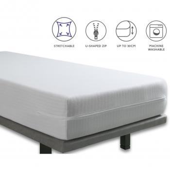 Tural – Funda de colchón de Cuna Extra elástica y Resistente. Cierre con Cremallera. Talla 60x120cm