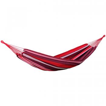 Amazonas Salsa Double Garden Hammock - Large, durable, comfortable double hammock made from breathable cotton fabric, suitable for outdoor and indoor use, with a weight capacity of up to 200 kg (440 lbs), featuring vibrant colors and patterns, easy to