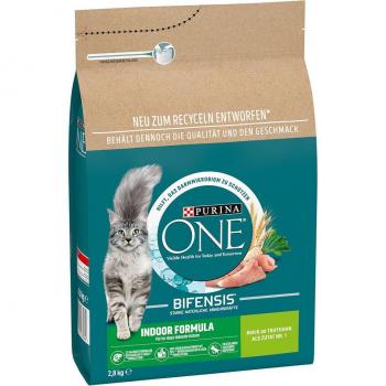 Purina ONE Bifensis Indoor Formula Cat Food - 4 x 2.8 kg Pack