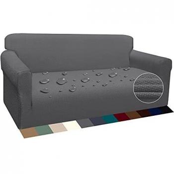 Luxurlife Funda de Sofá Súper Gruesa Fundas para Sofá Impermeables 3 Plazas Protector de Sofá Antideslizante