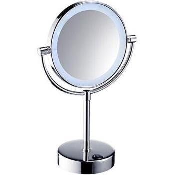 Manillons Torrent - Modelo 6250 | Espejo de Aumento x5 con Luz Led 3W a Pilas - Cromo