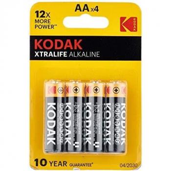 Kodak Xtralife CTA 30952027 - Pack de 4 Pilas Alcalinas AA LR06