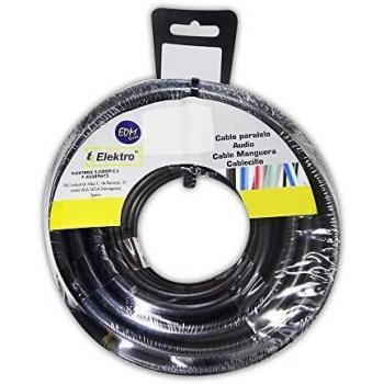 Cable Paralelo Negro de Alta Calidad 3x2.5mm, Longitud de 25 metros
