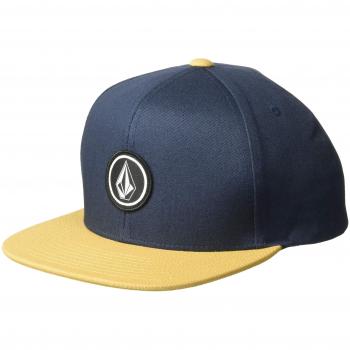 Volcom Gorra Snapback para Niños Quarter Midnight Azul